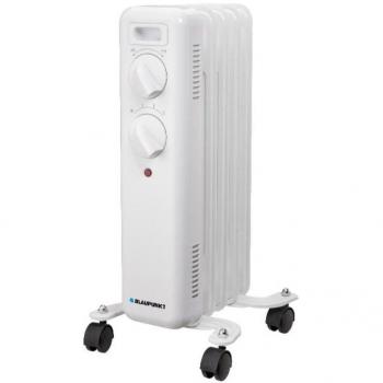 Radiador de Aceite Blaupunkt BP1015 1000W 5 Elementos Calefactores Compacto con Control Manual y Ruedas Multidireccionales