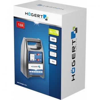 Cargador de batería inteligente Hogert Technik HT8G614 con protección contra sobrecarga y carga rápida