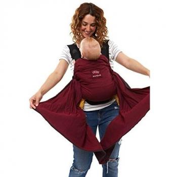 Manduca Duo Portabebé Rojo con Innovador Sistema Click&Tie