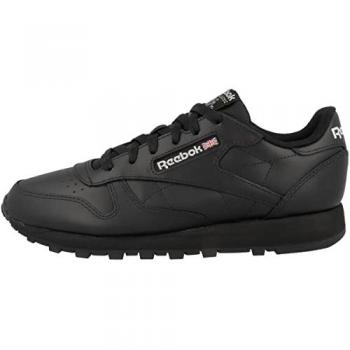 Zapatillas Reebok Classics de Cuero Negro para Mujer