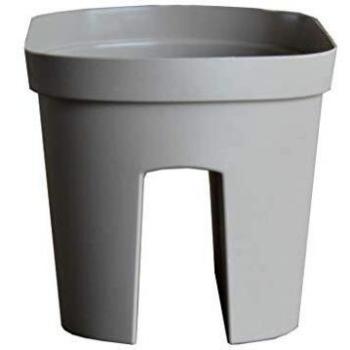 NULL' 160196 Maceta Balcón Mónaco, 30 X 30 X 24 Cm Tamaño, Mocca