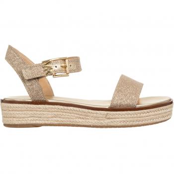 Michael Kors Yellow Adjustable Strap Flat Sandals for Women, Sizes: 4 1/2 UK and 7 1/2 US