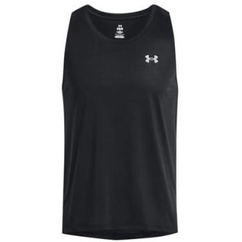 Under Armour Streaker Singlet Tank Top Men - Black - Size: 2X-Large, Lightweight Men's Tank Top, Sweat-Wicking Sports Top, Quick-Drying Men's Gym Vest