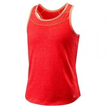 Wilson G Competition Tank Camiseta de Tirantes, Unisex niños, Cayenne, XS