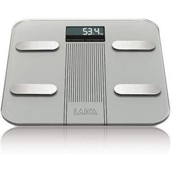 Laica, Báscula de baño electrónica bluetooth con cálculo de la composición corporal, PS7005