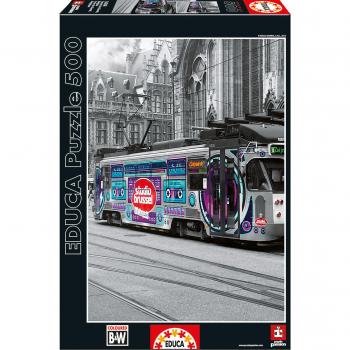 Educa Borrás - Tranvía Gante, Bélgica, Puzzle de 500 Piezas
