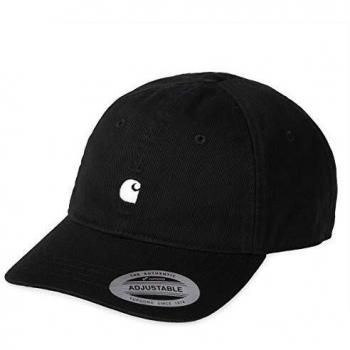 Carhartt Wip Men's Black Curved Visor Logo Cap - One Size