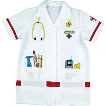 Theo Klein 4614 Bata de médico, Disfraz de alta calidad, Medidas: alrededor de 55 cm de largo, Juguete para niños desde 3 hasta aprox, 6 años