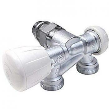 Válvula Monotubo Termostatizable Vertical Izquierda de Doble Reglaje Giacomini R358M1 1/2x16