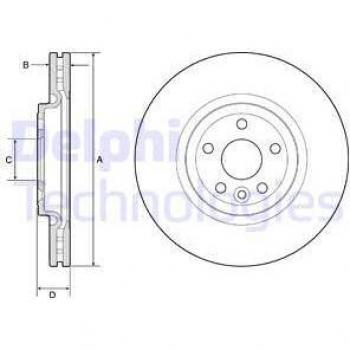 Disco de freno DELPHI BG9177C
