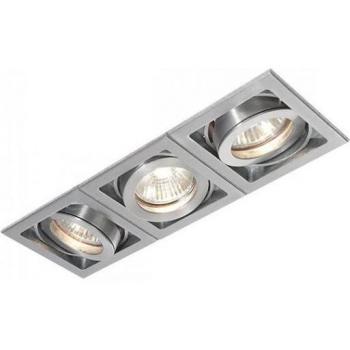 Foco empotrable Xeno de 3 luces en aleación de aluminio fundido a presión, tipo GU10