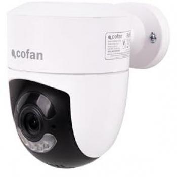 Cámara de Vigilancia WiFi Cofan para Interiores y Exteriores con Visión Nocturna, Audio Bidireccional y Detección de Movimiento, Compatible con TuyaSmart y Smart Life