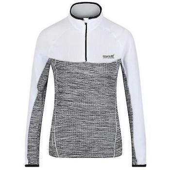 Regatta - Polar Hepley para Mujer, Fleece Blanco/Gris, Talla 20 UK