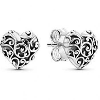Pandora Pendientes de botón Mujer plata - 297693