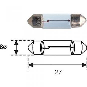 Magneti Marelli 009417100000 Lámpara plafón 12V, Set de 10