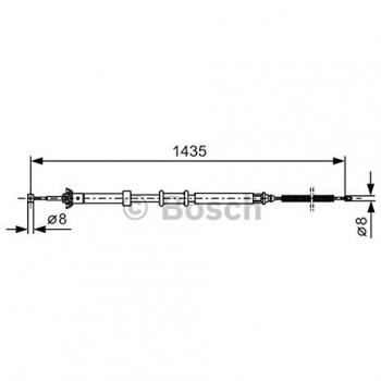 Cable de freno de mano Bosch 1 987 477 926