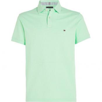 Tommy Hilfiger 1985 Regular Fit Polo Shirt with Embroidered Flag - Mint Green - Men's Size S