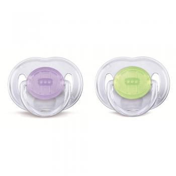 Philips Avent SCF170/18 - Chupete para bebé, 0-6 meses, 2 unidades, colores surtidos
