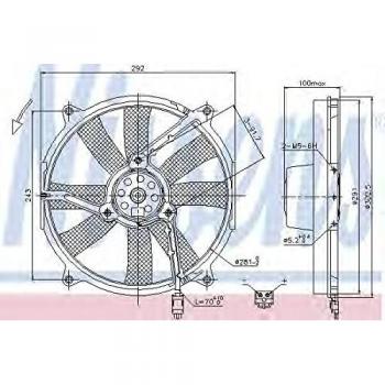 Nissens 85701 Ventilador, Radiador