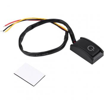 Qiilu DC 12V 200A Interruptor de bricolaje del coche tipo de pegante Interruptor de botón adhesivo ON/OFF