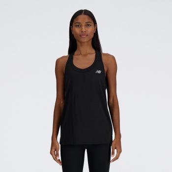 Camiseta de mujer Tank New Balance negra intensa - XS