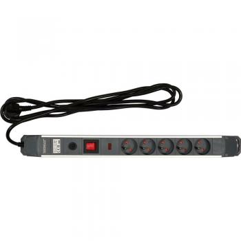 Base Múltiple Sthor 72372 con Protección contra Sobrecargas y 3 Metros de Cable