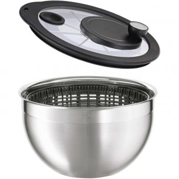 Centrifugadora de ensaladas RÖSLE con tapa de vidrio 15695