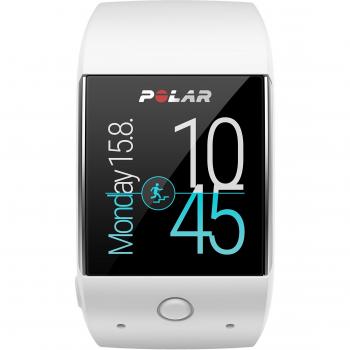 Polar M600 - Smartwatch con GPS integrado y pulsómetro HR en la muñeca, color blanco