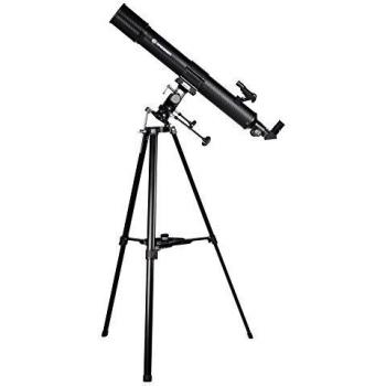 Bresser Taurus 90/900 NG - Telescopio refractor con Adaptador de Cámara de Smartphone