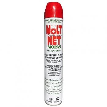 Molt Net Spray de silicio 750ml para fregonas planas de piso de mármol
