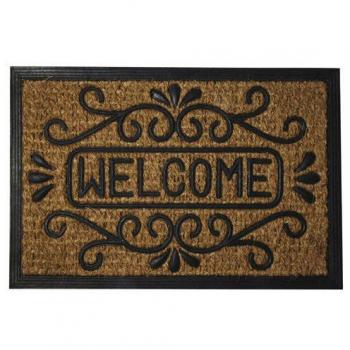 MAURER 5291045 Felpudo Fibra Coco y Goma Welcome 40x60 cm, Multicolor, 40 x 60 cm
