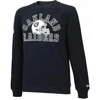 New Era Ne97054Fa16 Nfl College Crew Oakrai - Sudadera-Línea Oakland Raiders para hombre, color negro, talla XL