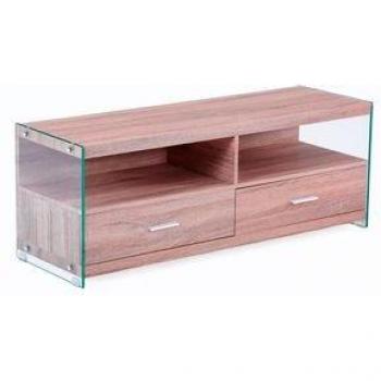 Mueble de TV Evan con 2 Módulos, 2 Cajones y Elegante Diseño en Madera - ¡Ideal para tu Sala de Estar!