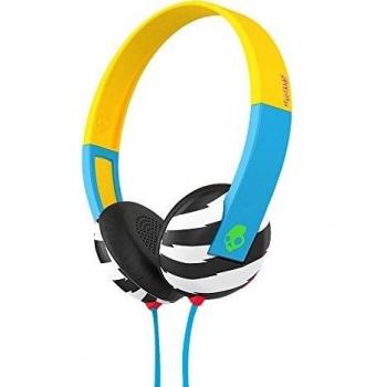 Skullcandy Uproar Auriculares con grifo Tech, color azul y amarillo
