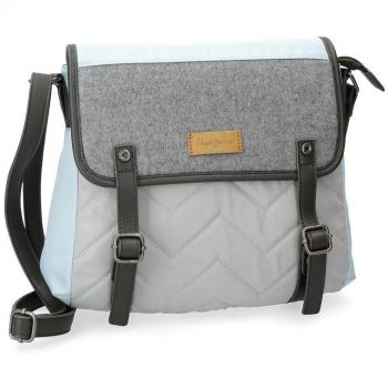 Pepe Jeans Ripple Bolso Bandolera, 28 cm, 7 litros, Gris