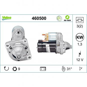 Motor de arranque VALEO 460500 para BMW 3er, Z3, Z4 y Mini
