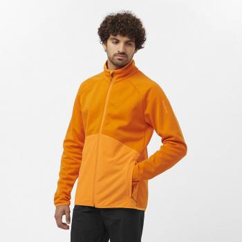 Sudadera de hombre Essential Warm Full Zip Salomon - Forro polar naranja - Talla XXL