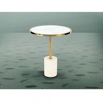 Schuller - Mueble Auxiliar - Mesa Auxiliar Dekala Blanco/Oro