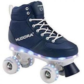 Patines en línea HUDORA Azul con LED, Talla 31-32