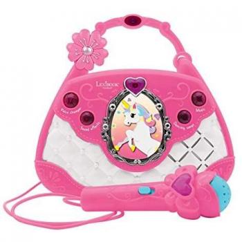 LEXIBOOK - Bolso Altavoz con micrófono y cambio de voz Unicornio