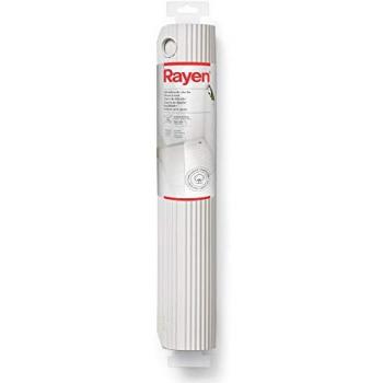 Alfombra para Baño Rayen | Alfombrilla Cuadrada 50 x 50 cm | 100% Caucho Natural Antideslizante con Ventosas de Alta Resistencia | Color Blanco