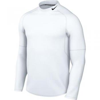 Nike Dri-Fit Camiseta Deportiva de Manga Larga para Hombre - Blanco/Negro, Talla XXL, Cuello Alto
