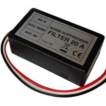 AERZETIX - Filtro de interferencias - 20A - 12V - Auto - Coche - Sonido - Radio de Coche - C12405