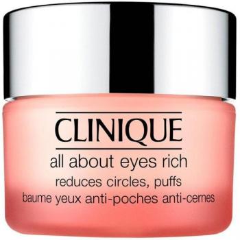 Clinique All About Eyes™ Rich Moisturizing Eye Cream, 30 ml, for treating swelling and dark circles, contains Hyaluronic Acid