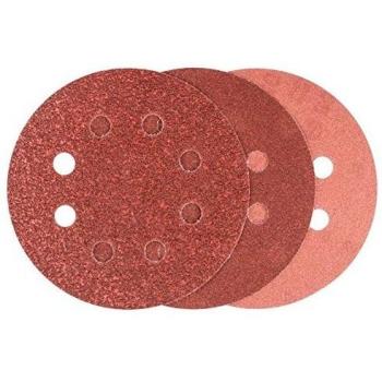 Bosch 2 609 256 A21 - Juego de hojas de lija de 6 piezas para lijadora excéntrica
