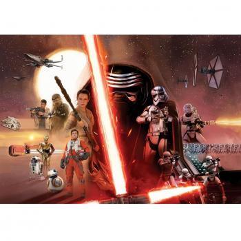 Descargue DISEÑO 2737VEXXXL Star Wars Episodio VII La Fuerza despertador multicolor Fondo de pantalla 416 x 254 cm
