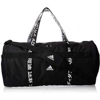 adidas 4athlts Duf M Bolsa Lona de Deporte, Unisex Adulto, Black/Black/White, NS