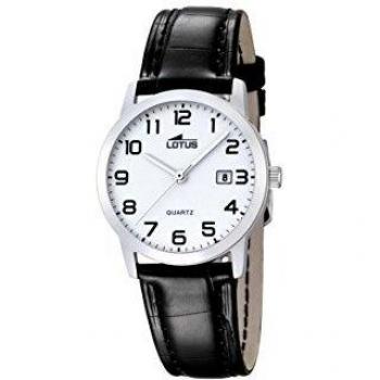 Reloj Analógico Lotus para Mujer con Correa de Piel y Esfera Blanca - Modelo 18240/1