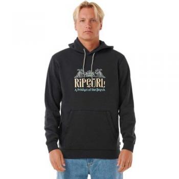 Sudadera con Capucha Rip Curl Down The Line Hombre Negra Talla S