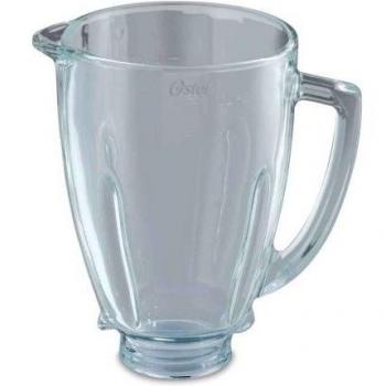 Oster BLSTAJ-G00-050 Jarra de Vidrio Redonda para Batidora, Capacidad de 6 Tazas/1.5 Litros, Repuesto Original